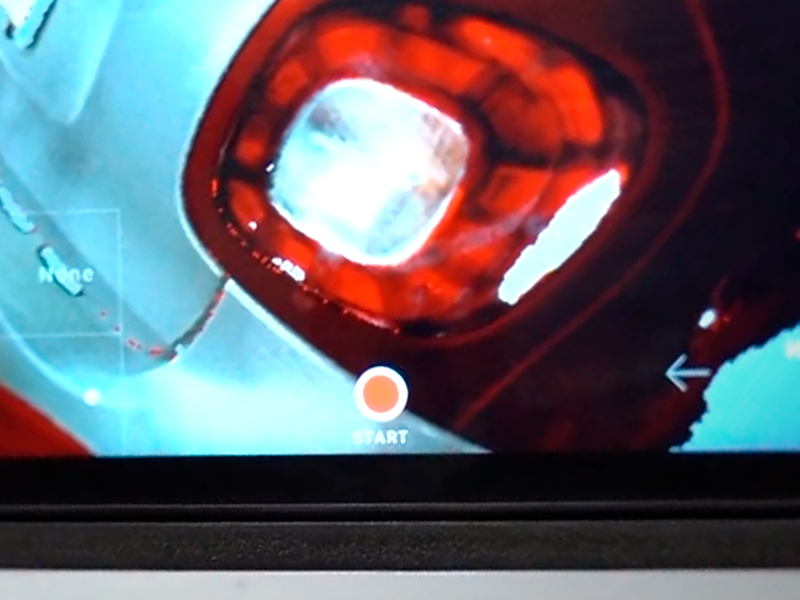 Scanning a car light with AESUB Transparent